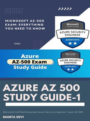 cover image of AZURE AZ 500 STUDY GUIDE-1